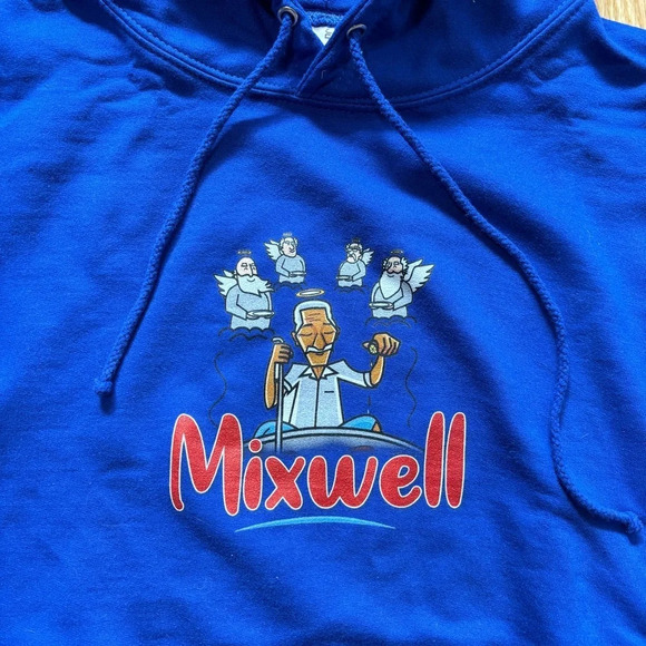 Mixwell Blue Fleece  Lined Hoodie - Picture 2 of 6